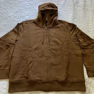 Eddie Bauer Men's Tan Zip-Up Hoodie